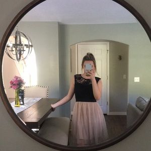 Formal/Prom/Homecoming pink and black dress!